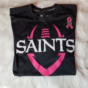 Nike NFL Saints breast cancer tee